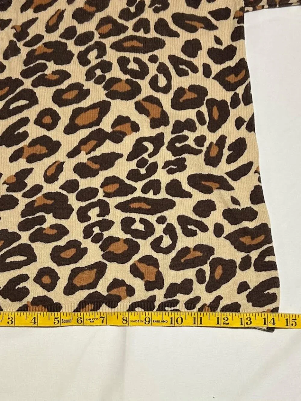 Gymboree Girls Size 3T Tan Brown Cheetah Print Long Sleeve Sweater Dress Classic